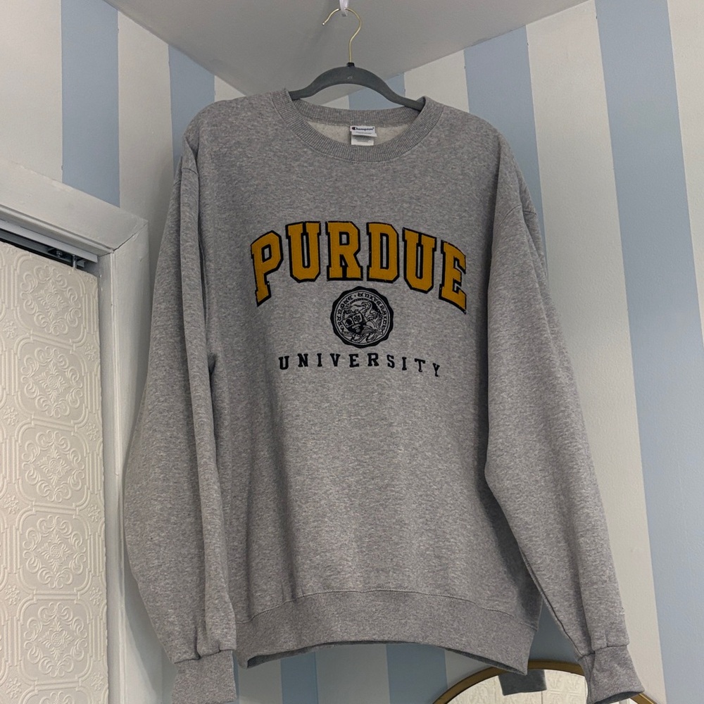 Purdue University Gray Sweater Champion